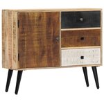 vidaXL Buffet 88 x 30 x 73 cm Bois de manguier massif