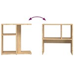 vidaXL Table d'appoint Chêne sonoma 50x30x50 cm Aggloméré