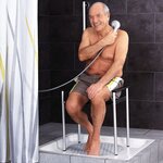 RIDDER Tabouret de salle de bain Premium Noir 100 kg A0220010
