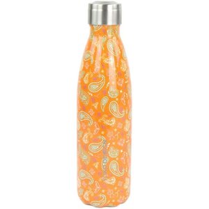 YOKO DESIGN Bouteille isotherme de 500 ml au motif Cachemire Orange
