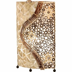 Globo lampe de table bali coque marron 25824t