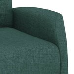vidaXL Fauteuil de massage Vert foncé Tissu