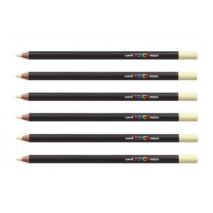 Crayon de couleur posca pencil kpe200 i ivoire x 6 posca