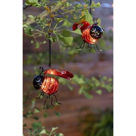 GALIX Coccinelle solaire clipsable - En plastique - Durée d'illumination 8 h