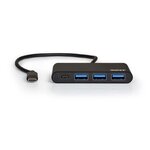 PORT Connect Concentrateur (hub) 3 x SuperSpeed USB 3.0 + 1 x USB-C Ordinateur de bureau