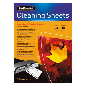 Feuilles de nettoyage pour plastifieuse a4 (paquet 10 feuilles)