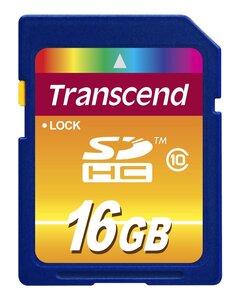 Carte mémoire Secure Digital (SD) Transcend 16 Go SDHC Class 10