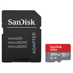 Sandisk sandisk ultra microsd uhs-i u1 200 go + adaptateur sd