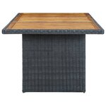 vidaXL Mobilier à dîner 7 Pièces avec coussins Résine tressée Gris foncé