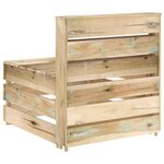 vidaXL Salon de jardin 10 Pièces Bois de pin imprégné de vert