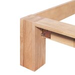 vidaXL Cadre de lit 160x200 cm Bois de chêne massif