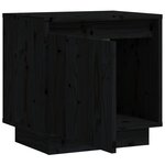 vidaXL Tables de chevet 2 Pièces Noir 40x30x40 cm Bois de pin solide