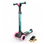 Nexo trottinette pliable Menthe-Roues LED et jeu magnétique