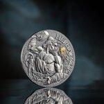 HEPHAESTUS The Great Greek Mythology 3 onces argent monnaie 3000 Francs Cameroon 2023