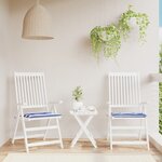 vidaXL Coussins de chaise de jardin lot de 2 40x40x3 cm tissu