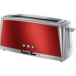 RUSSELL HOBBS 23250-56 - Grille-pain Luna - Technologie Fast Toast - Rouge Solaire