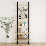 vidaXL Armoire haute 80x30x210 cm Bois de pin solide