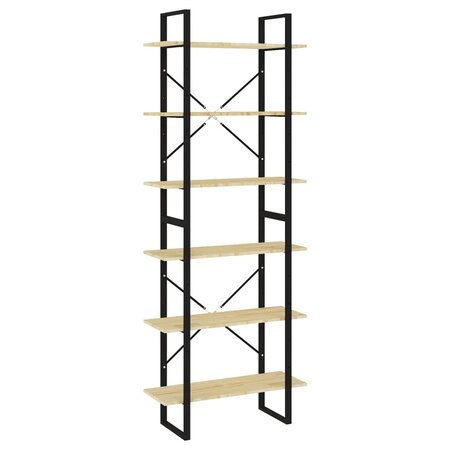 vidaXL Armoire haute 80x30x210 cm Bois de pin solide