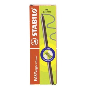 Etui de 6 mines pour easyergo 3 15 mm hb stabilo