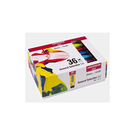 Set peinture acrylique de 36 tubes - amsterdam