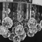 vidaXL Lustre suspendu Design de cristal Chrome