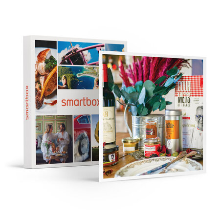 SMARTBOX - Coffret Cadeau Panier gourmand L'Étoilé à domicile : piperade  olivade  terrines  pâte à tartiner et vin -  Gastronomie