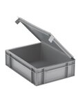 (BAC GERBABLE A/COUVERCLE 28L) Bac gerbable norme Europe avec couvercle intégré L