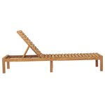 vidaXL Chaises longues 2 Pièces Bois de teck solide