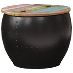 vidaXL Table basse 53x43 cm Bois de récupération massif