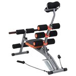 vidaXL Appareil d'exercices abdominaux en L avec cordes élastiques