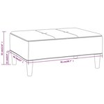 vidaXL Repose-pied Bleu 78x56x32 cm Velours