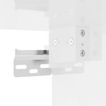vidaXL Armoire murale blanc brillant 69 5x34x90 cm