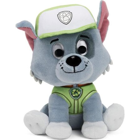Pat patrouille - peluche 15 cm rocky paw patrol gund - 6058442 - peluche douce et lavable des 12 mois