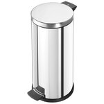 Hailo Poubelle à pédale Solid L 18 L Inox avec bac intérieur galvanisé