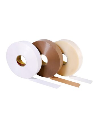 (lot  6 rouleaux) ruban adhésif machine polypropylène scotch® 3m 371 blanc 50mmx990m