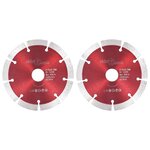 vidaXL Disques de coupe diamantés 2 Pièces Acier 125 mm