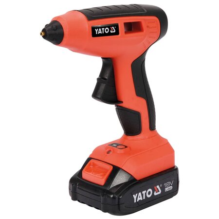YATO Pistolet à colle à haut débit avec batterie Li-Ion 1 5Ah 11mm 18V