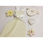 Autocollants en relief à paillettes - Mariage Femme