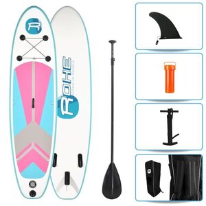 ROHE Pack Paddle Gonflable Indiana Pink - 297x76x10cm - Avec accessoires