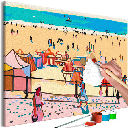 Tableau à peindre par soi-même - les sables-d'olonne l x h en cm 60x40