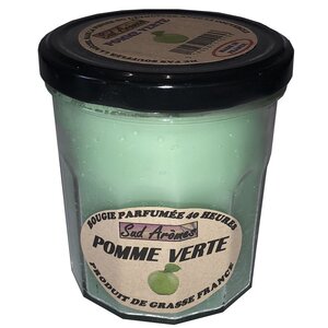 Bougie fabriquée en france 40 heures pomme verte
