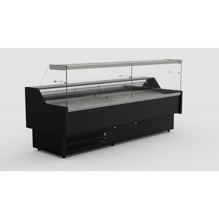 Vitrine réfrigérée professionnelle - profondeur 1095 mm - combisteel - r290 - acier inoxydable1584 mm 3084x1095x1280mm