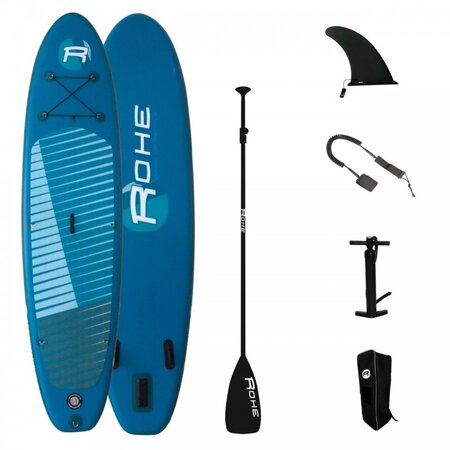 Stand up paddle gonflable arrow rohe 10'8'' (325cm) 32'' (81cm) 6'' (15cm) avec pompe  pagaie  leash et sac de transport