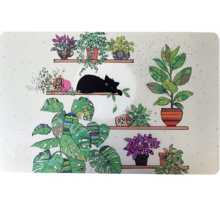 Set de table bug art chat et plantes par kiub