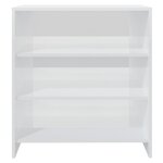 vidaXL Buffet Blanc brillant 70x40 5x75 cm Aggloméré
