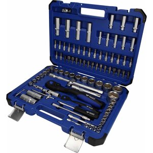Brilliant tools jeu de douilles de 1/4" et 1/42" 93 pièces acier