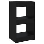 vidaXL Bibliothèque/Séparateur de pièce Noir 40x30x72 cm