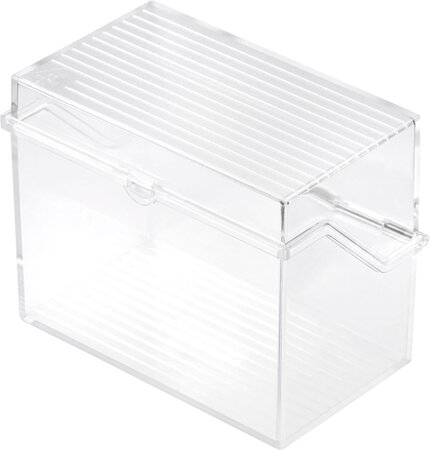 petite boîte à fiches A6 à l'italienne, transparent HELIT