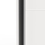 Armoire 2 portes coulissantes - GHOST - Blanc - 116 5 x 59 8 x 203 cm - DEMEYERE
