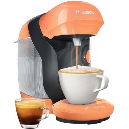 Machine à café multi-boissons automatique - bosch tassimo tas11 style - abricot